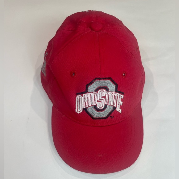 VTG 1980s Ohio State Buckeye Toddler Baseball Cap 2/4T, Mighty Mac Back Snap - Picture 1 of 6